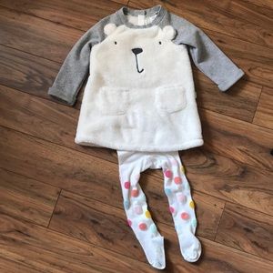 Baby Gap Girl Winter Bear Dress
